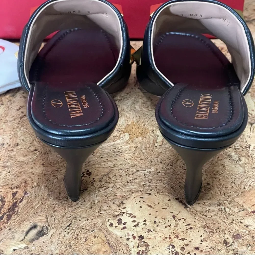 SOLD!!!!VALENTINO GARAVANI Slide Sandal EU 38.5 FREE AUTHENTIC - Picture 13 of 16